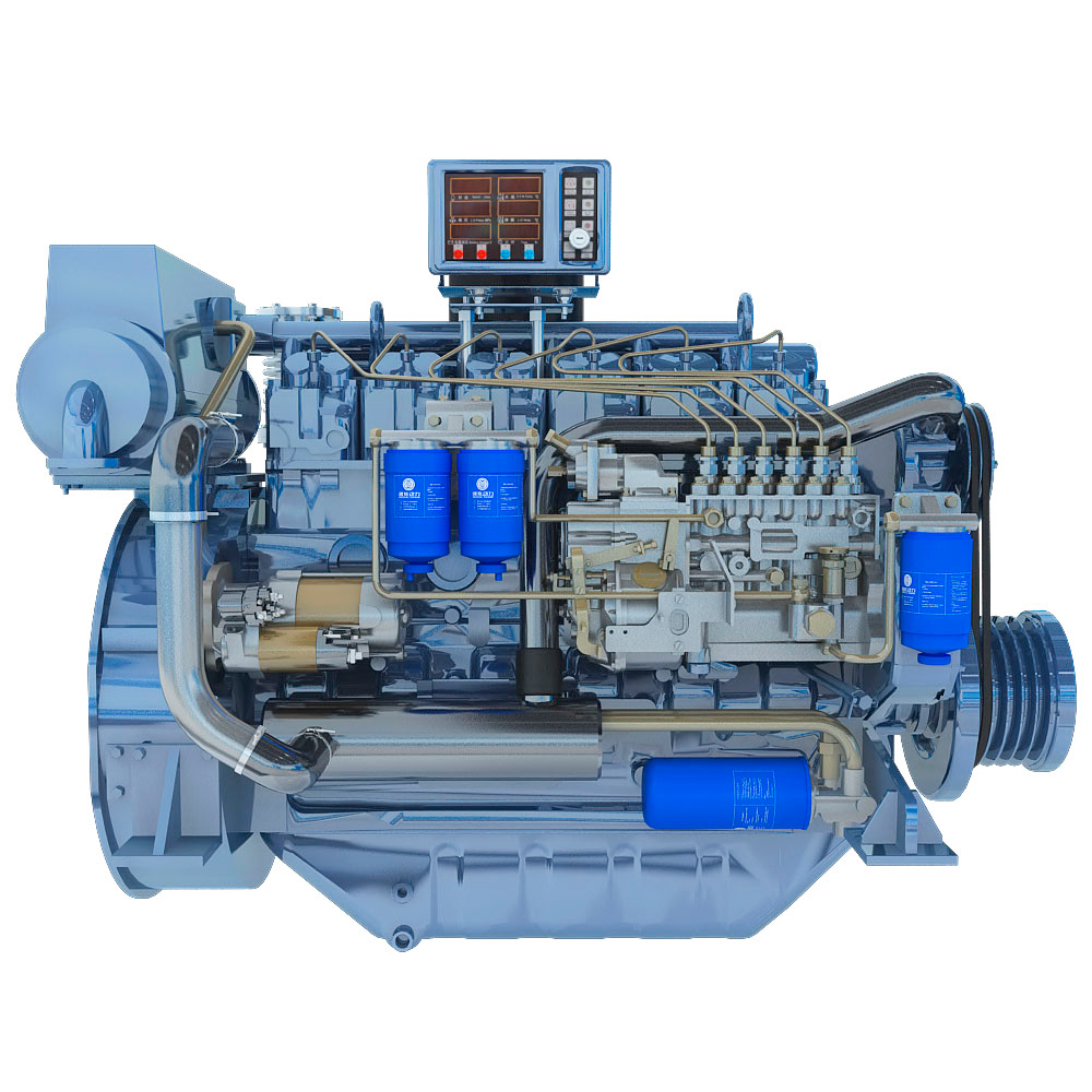 Судовой двигатель модель WP6C150-15